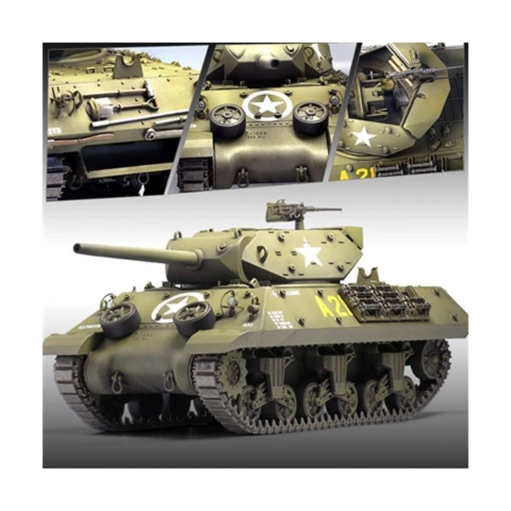 Academy M10 Gmc 1-35 - Kit de Montagem Do Veículo Com Decal Premium