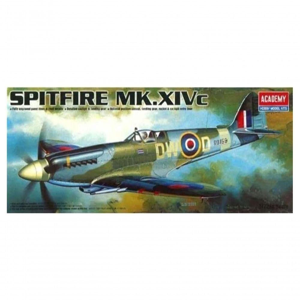 Academy 1-72 Supermarine Spitfire Mk.xiv - Kit de Montagem Para Hobby