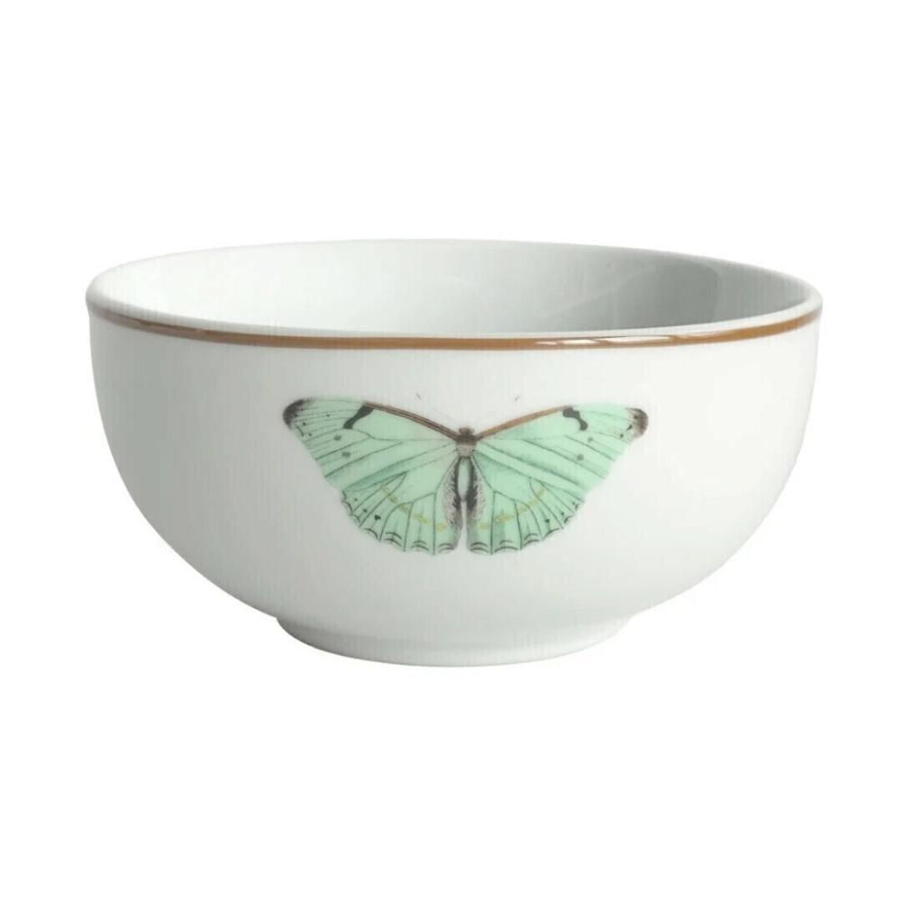 Bowl Porcelana Borboleta Sobremesa Café Da Manhã 250ml