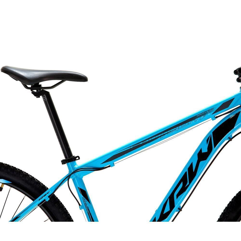 Bicicleta Aro 29 Krw Alumínio 27 Vel Freio Hidráulico Suspensão Com Trava S9 15.5 Azul-Preto