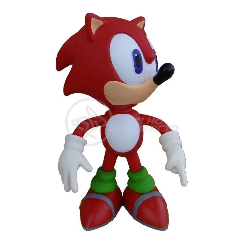 Boneco Action Figure Sonic Red Vermelho Articulado Grande Super Size 23cm - Sonic World