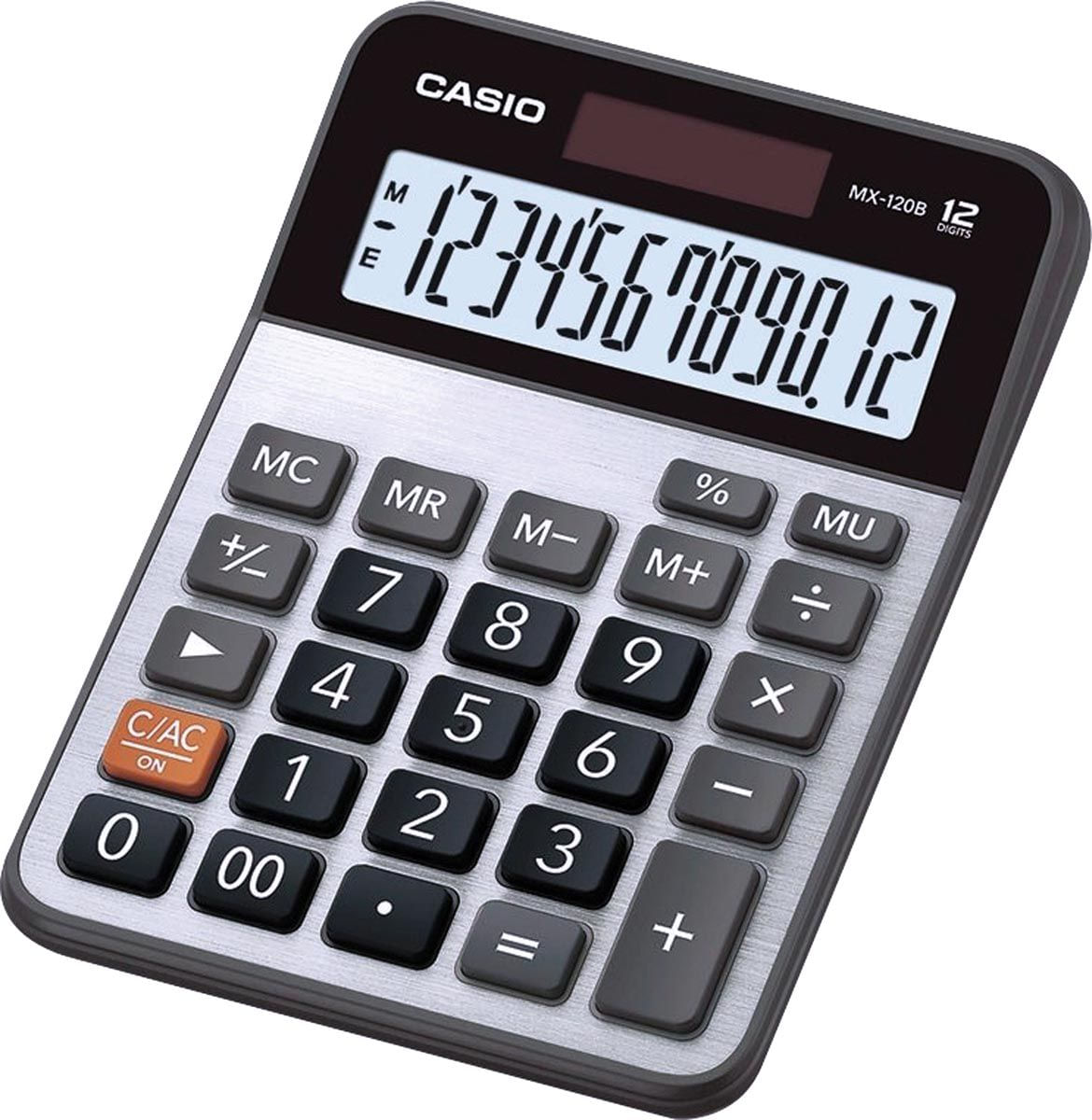 Calculadora de mesa pequena 12 dígitos  mx120bs4dc prata