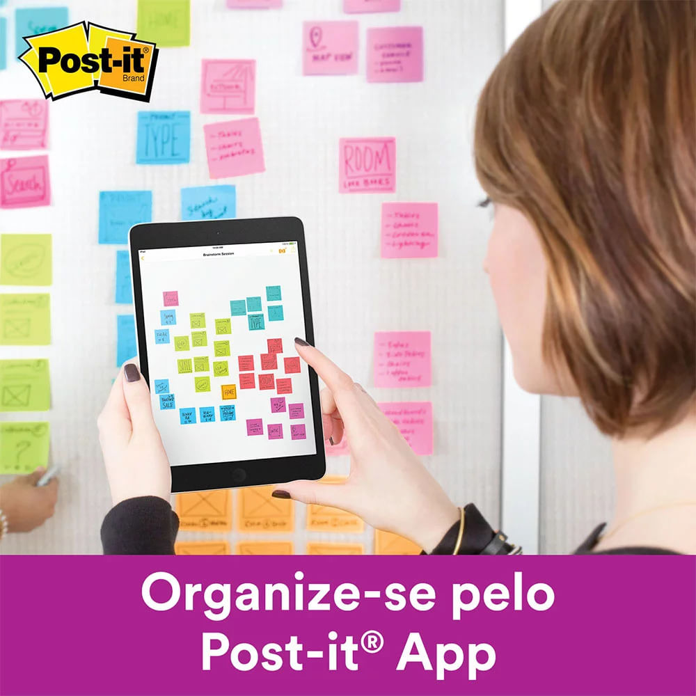 Bloco Adesivo Post It 3M Rosa 76x76mm 45 Folhas