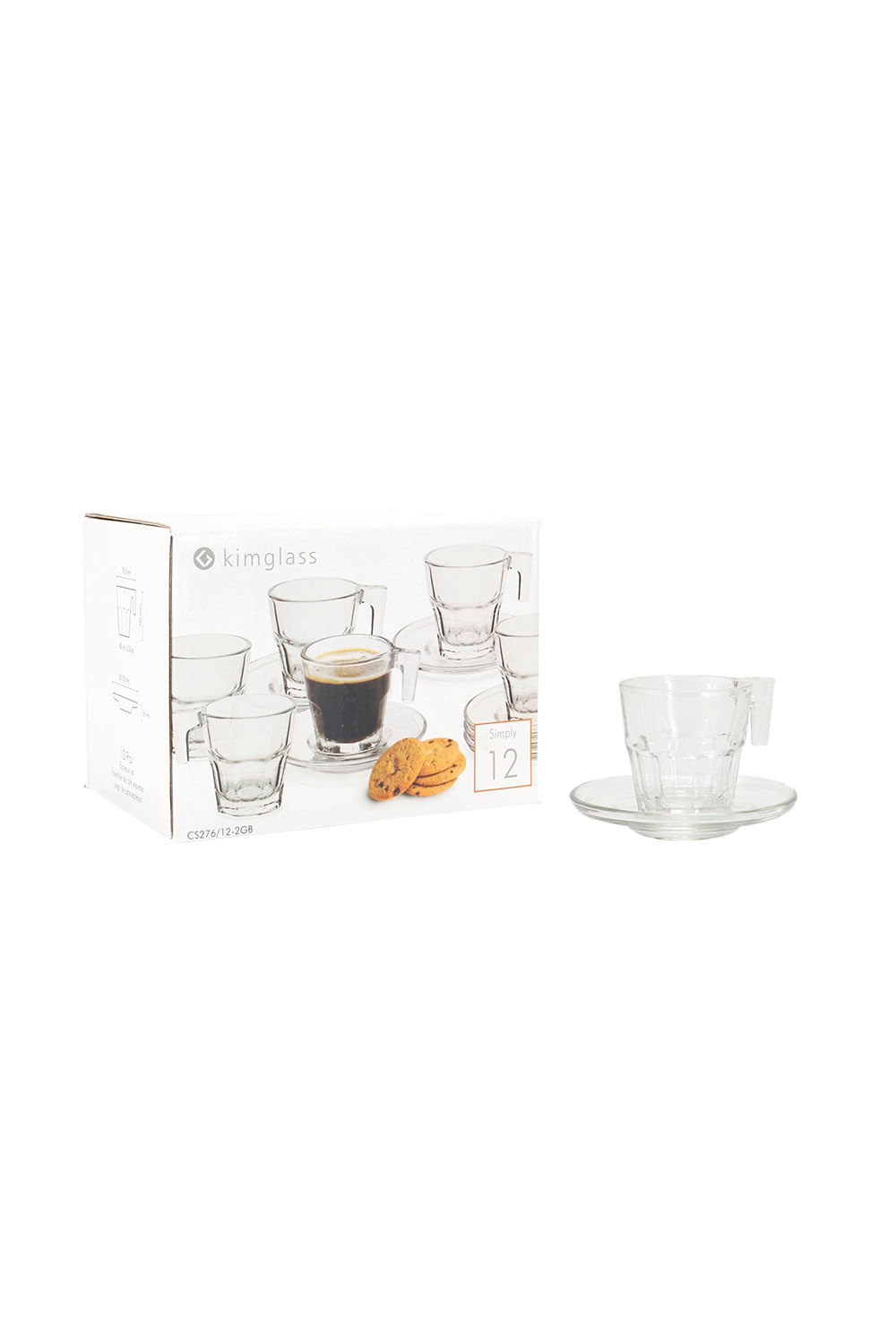 Conjunto de Xícaras de Café Le Expresso em Vidro 6 Peças 70ml