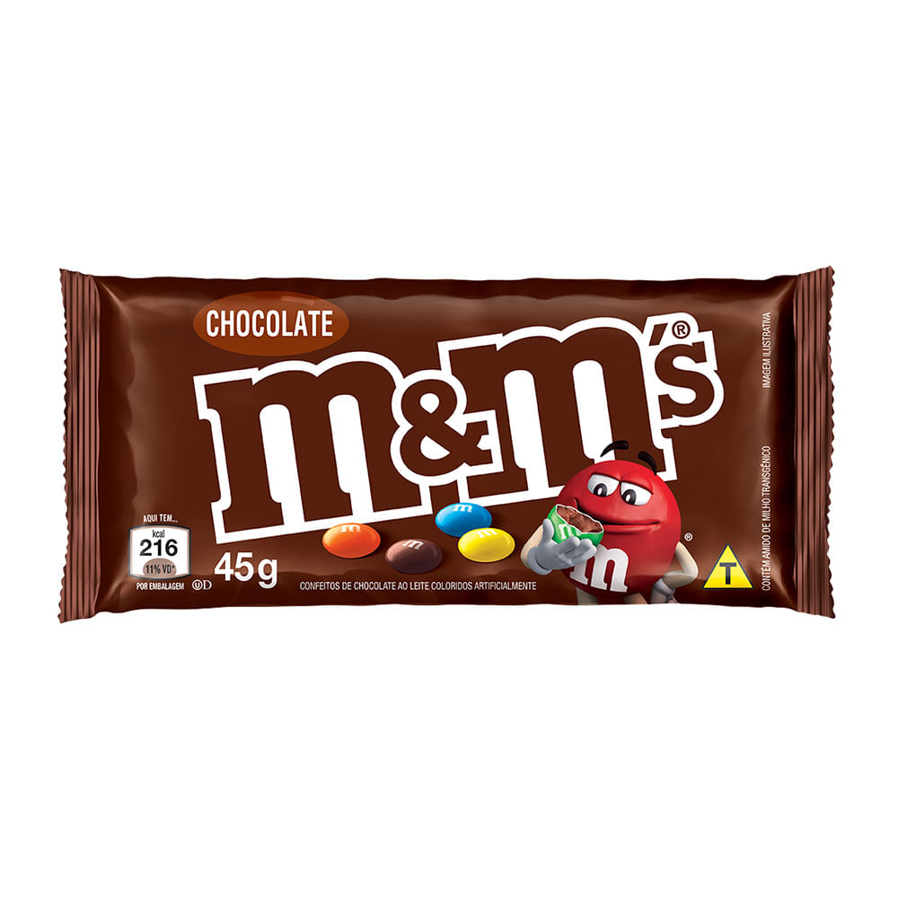 Confeitos M&Ms Chocolate 45g