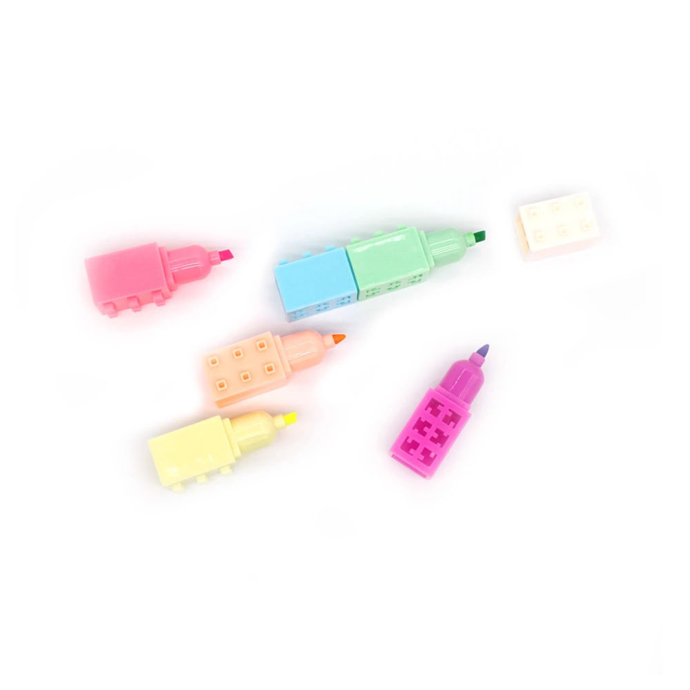 Kit Marcador de Texto Le Bloco Candy Colors com 06 Unidades