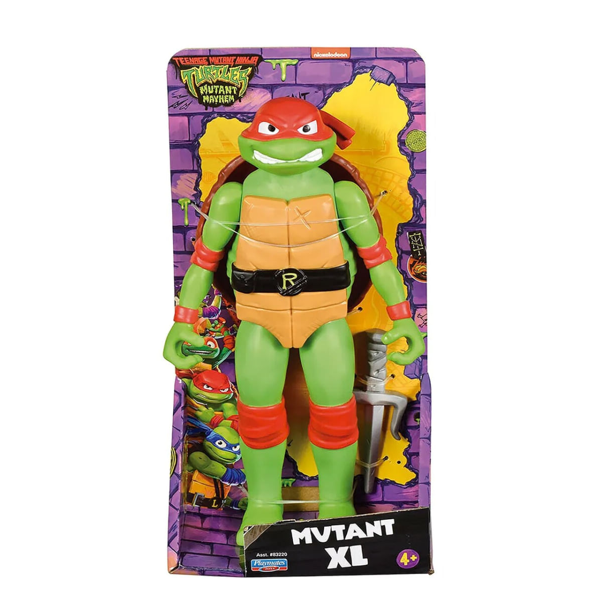 Boneco Tartaruga Ninja Raphael 23 Cm Caos Mutante Sunny