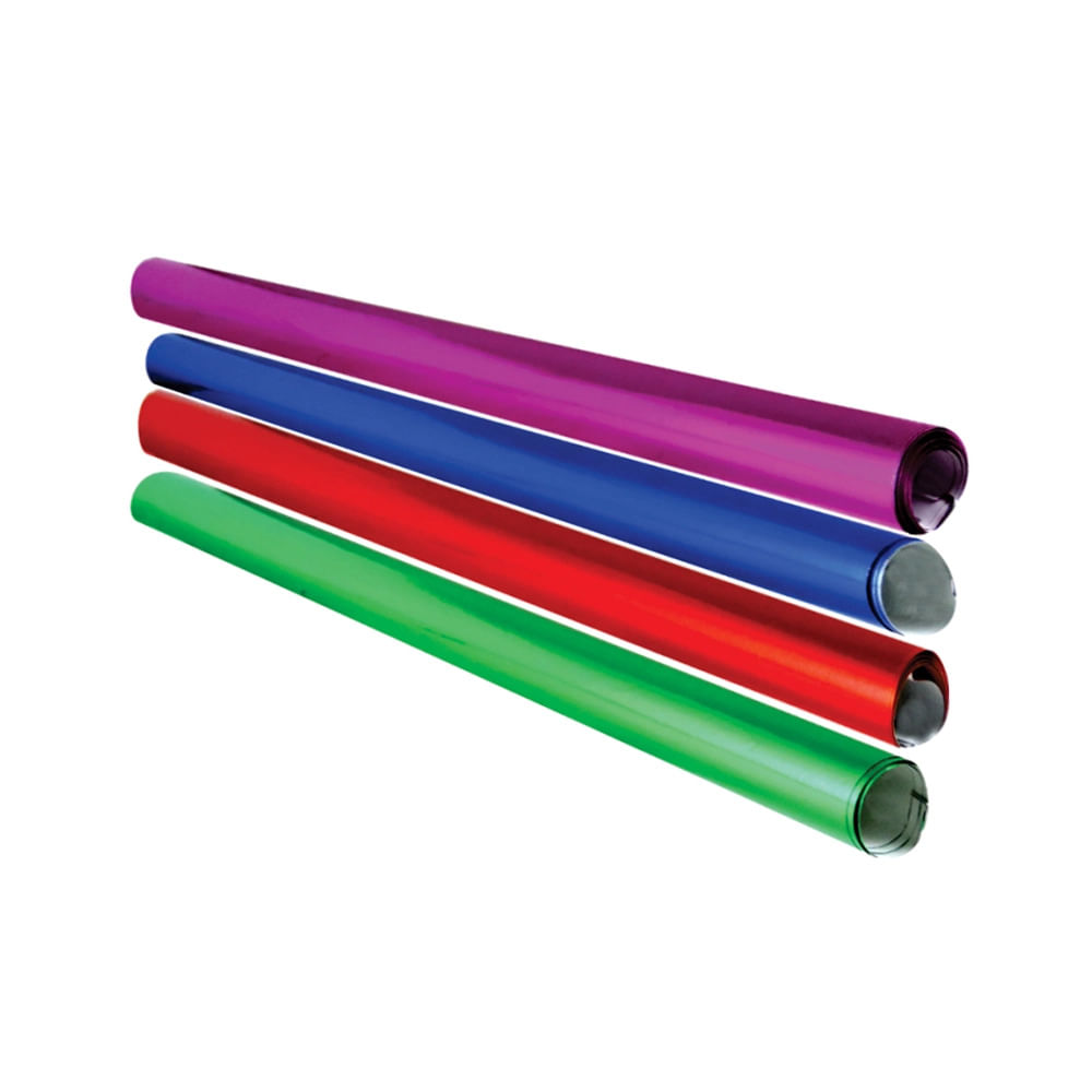 Papel Cartolina Laminada Packpel Color 49x59cm 150g Cores Diversas - Item sortido