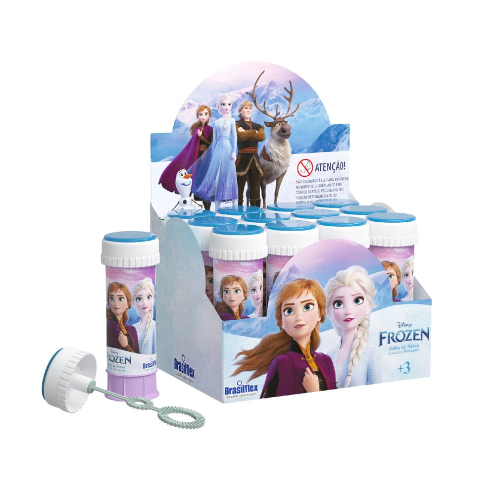 Bolha de Sabão Brasilflex com Jogo Frozen 60 ml