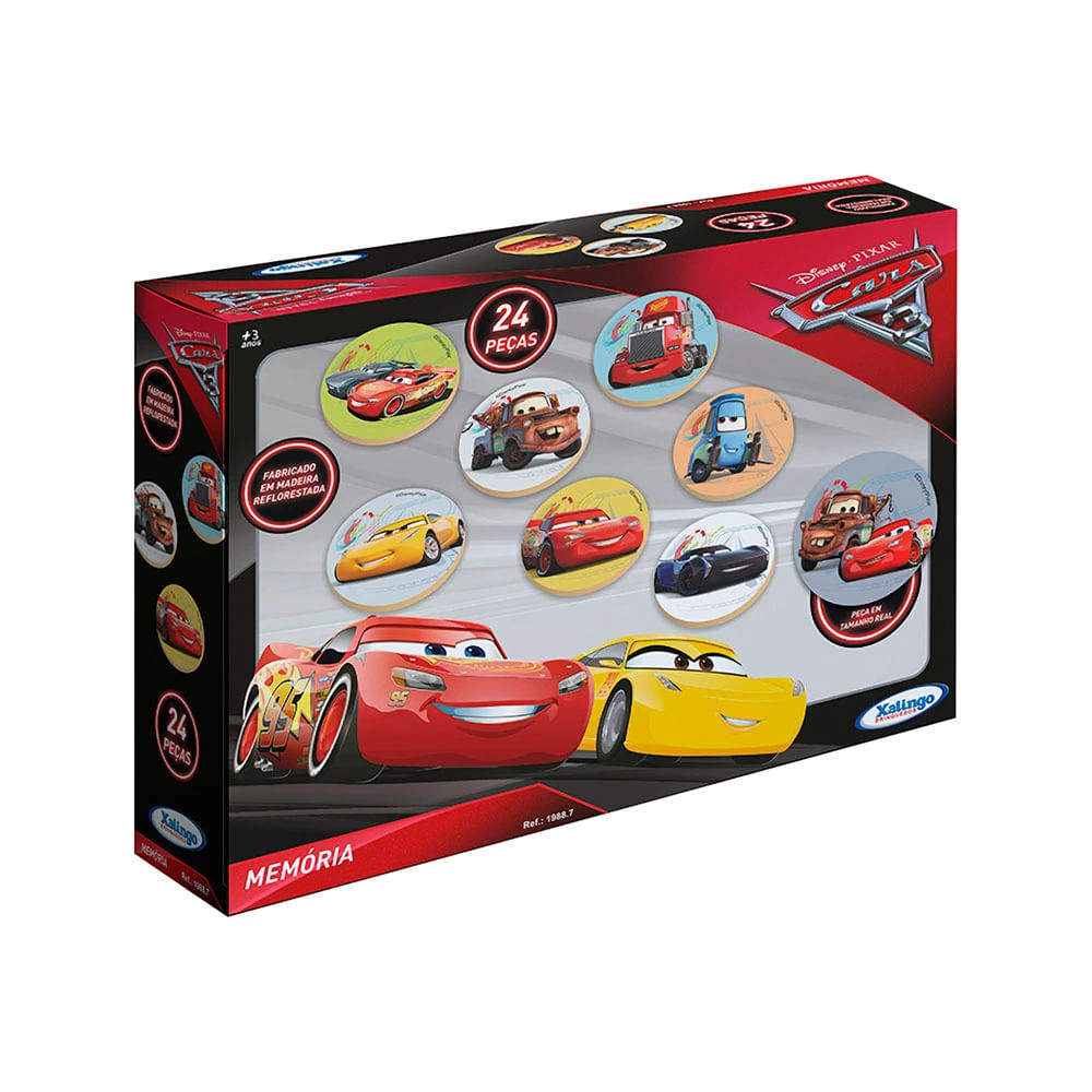 Jogo Memória Xalingo Carros 3 Disney