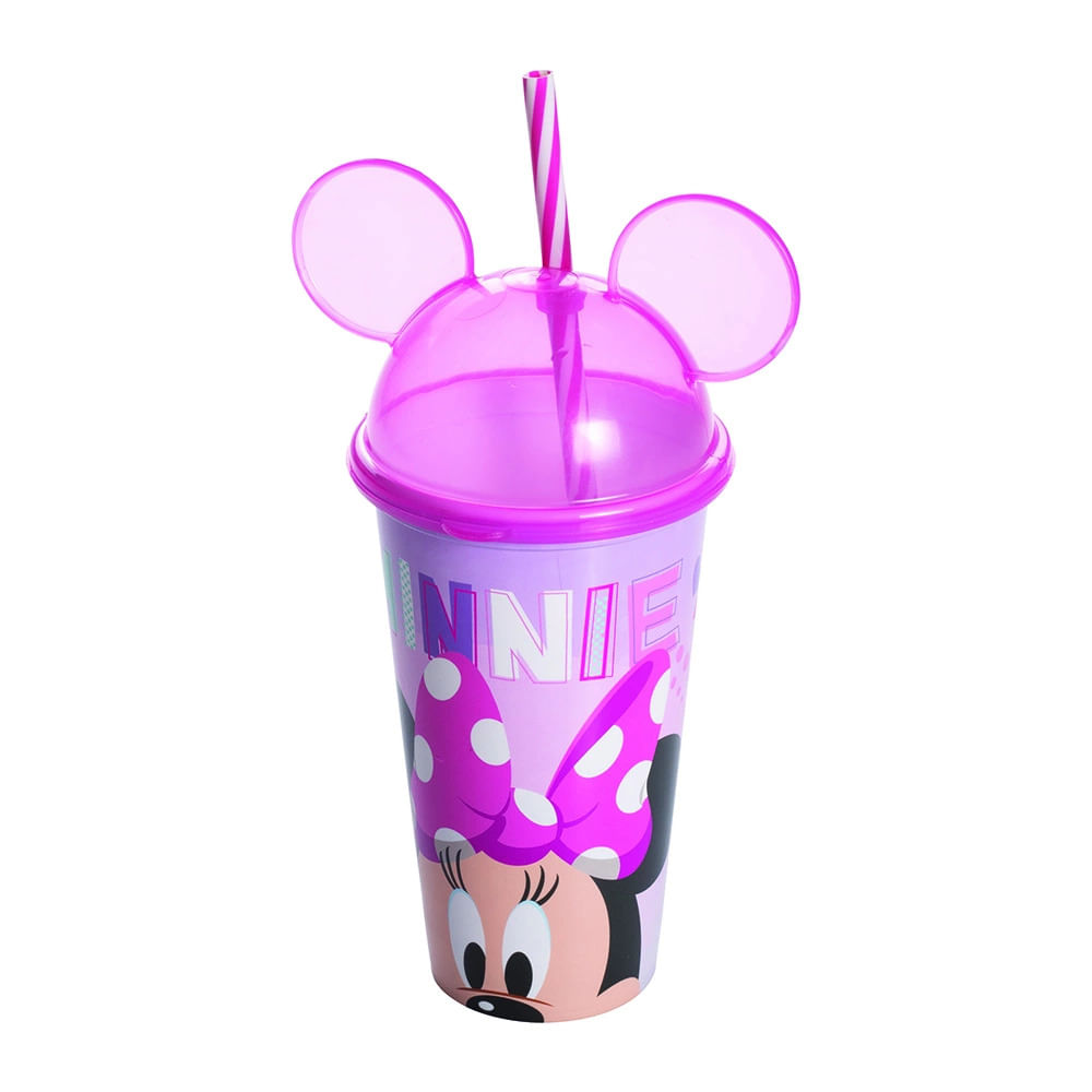 Copo Plasutil Com Orelha Minnie 500ml