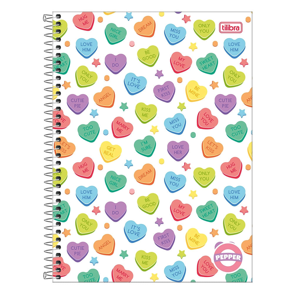 Caderno Universitário Tilibra Pepper 16 Matérias 256 Folhas - Item Sortido