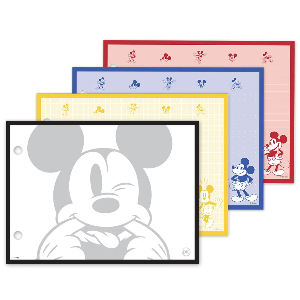 Caderno Mini Argolado Dac Disney Mickey com 80 Folhas