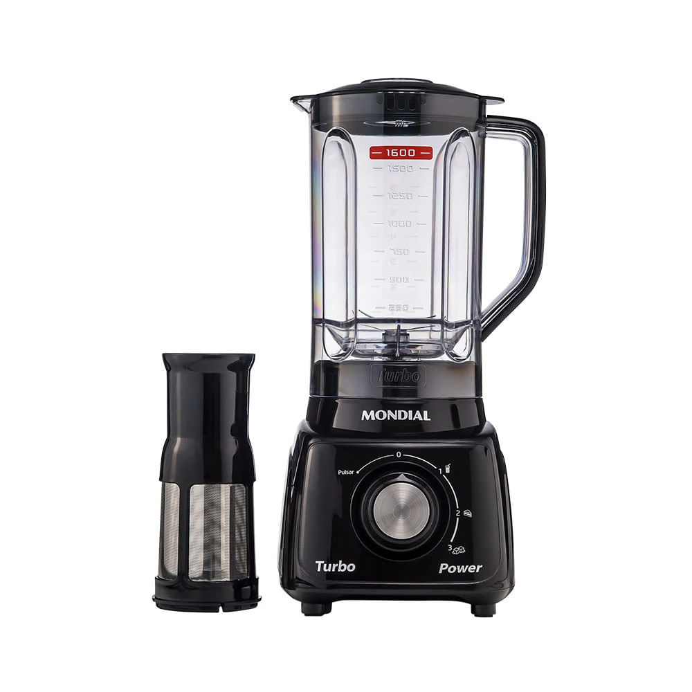 Liquidificador Mondial Turbo Power L-99 FB Preto - 220V