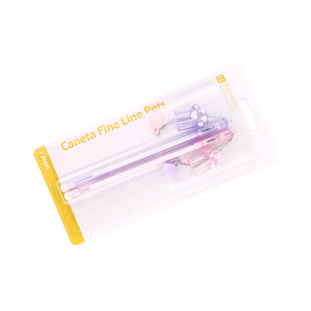 Caneta Fine Line Le Decorada Pets 0.5mm com 2 Unidades Colorida