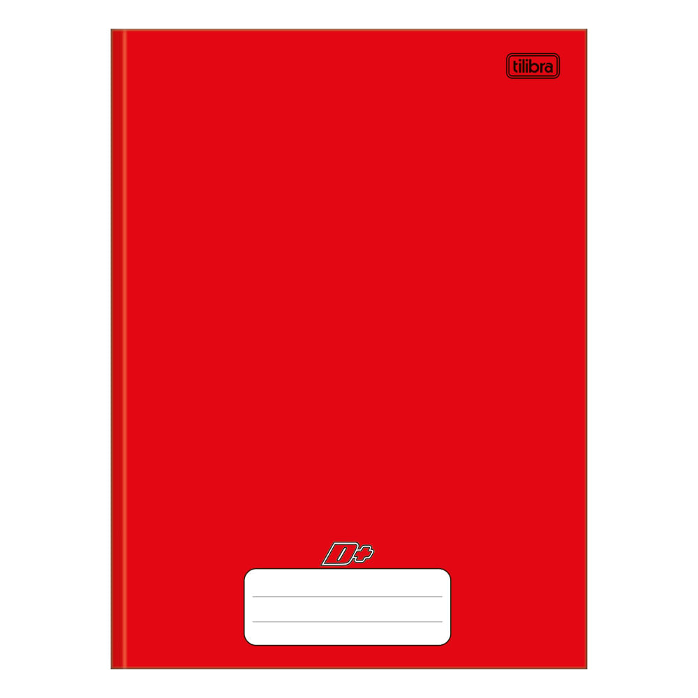 Caderno Brochura Tilibra Capa Dura 1/4 Vermelho 96 Folhas