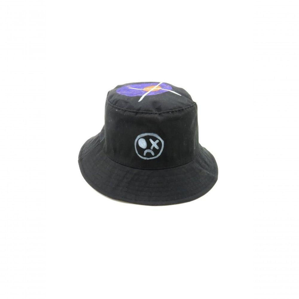 Chapeu Bucket Dark Face Preto Com Desenhos - Dkfbucket