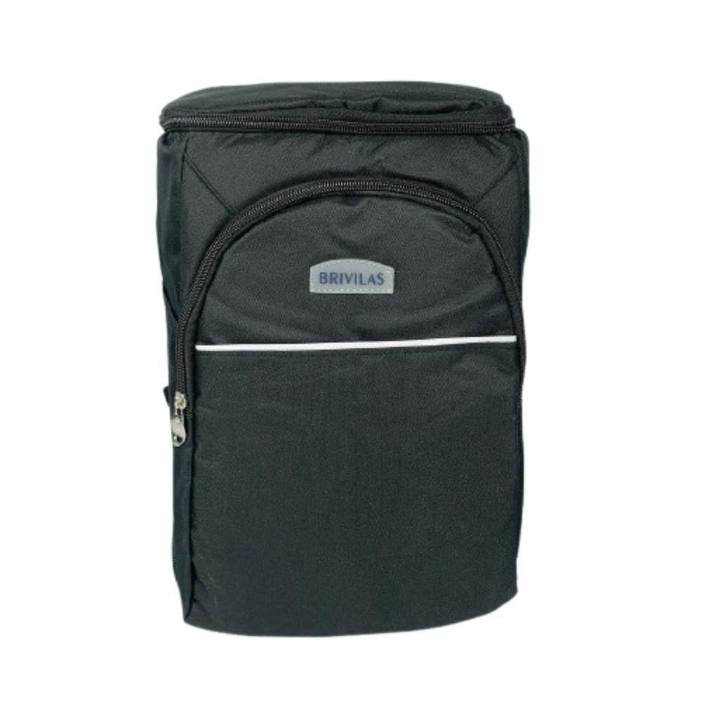 Mochila Térmica Cooler Capacidade 18 Litros Impermeável Portátil Piquenique Quente Frio Com Abridor De Garrafa preto