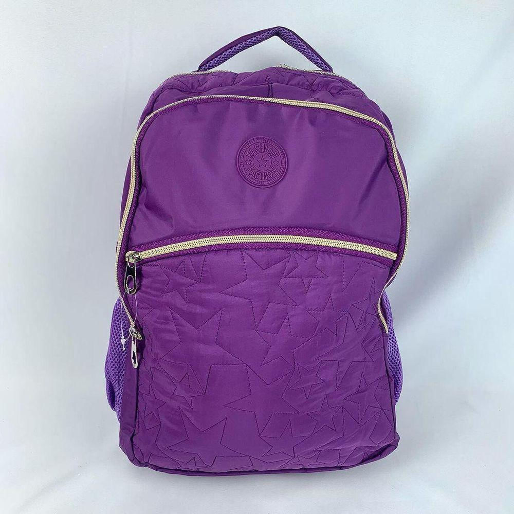 Mochila Escolar Feminina Casual Reforçada Estrela roxo