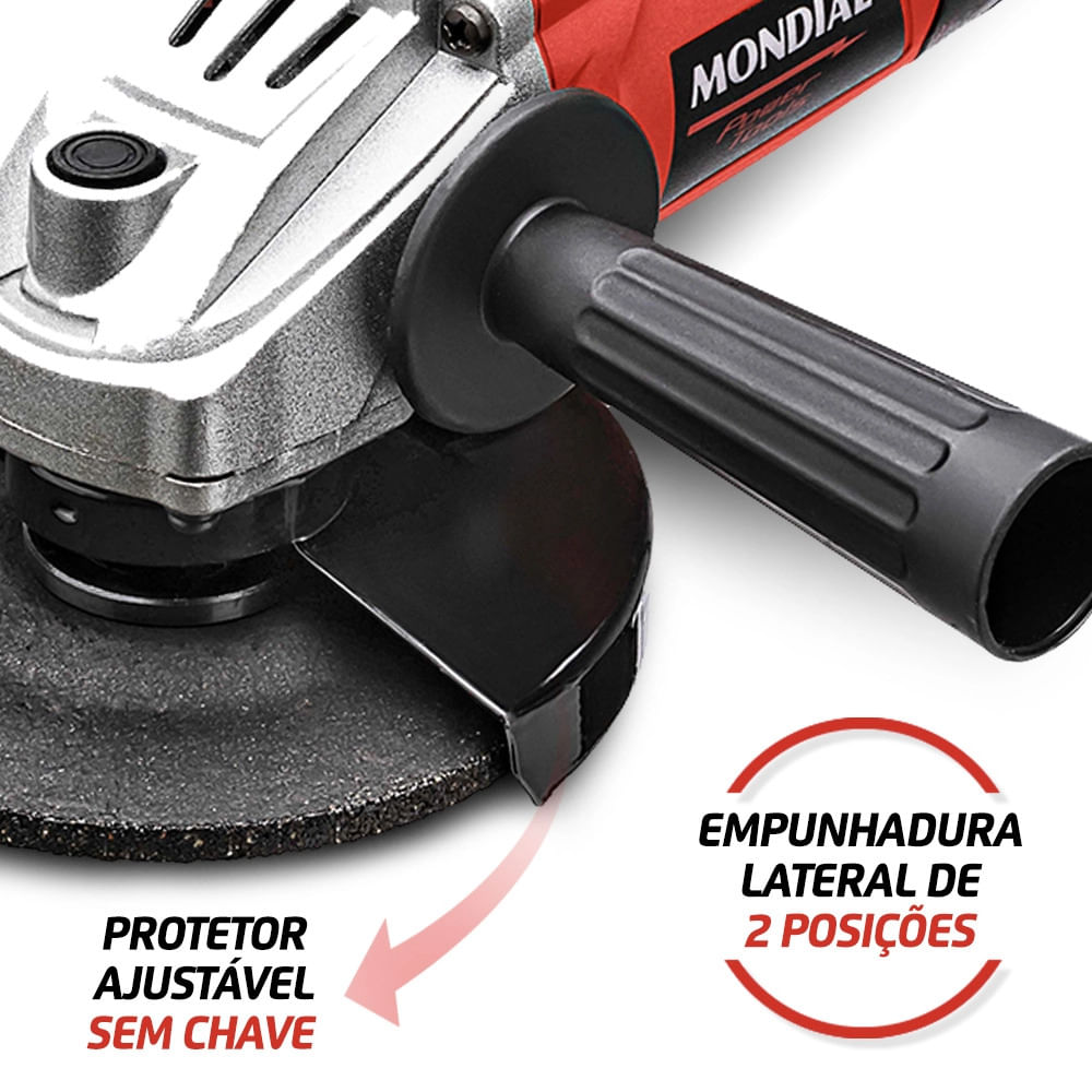 Esmerilhadeira Angular Mondial FES-02 4-1/2" - 850W 127V