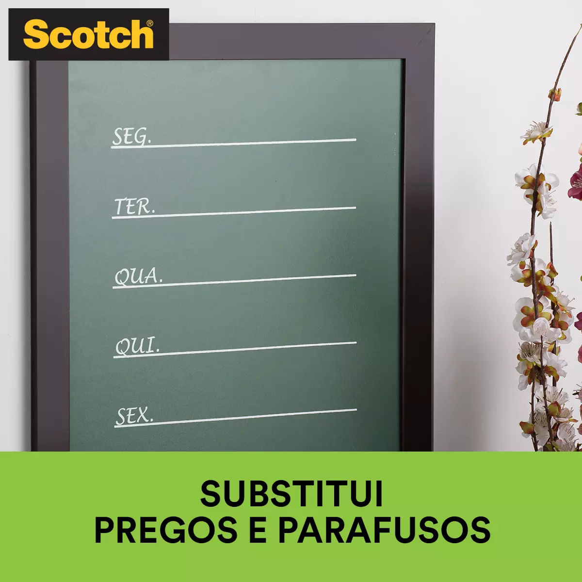 Fita Adesiva Dupla Face Scotch 3M com Espuma Uso Interno 12mmx1,5m