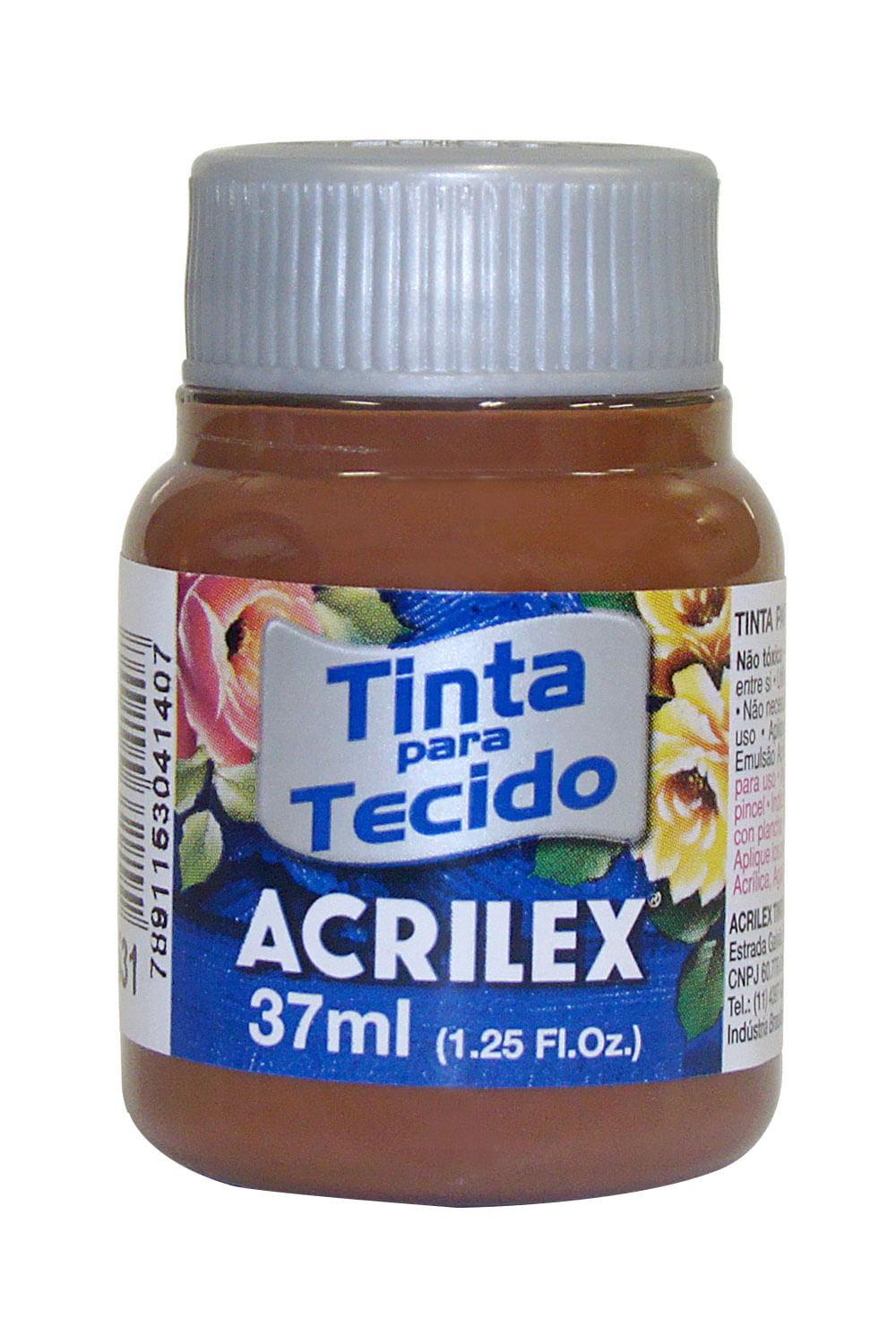 Tinta para Tecido 37ml Marrom