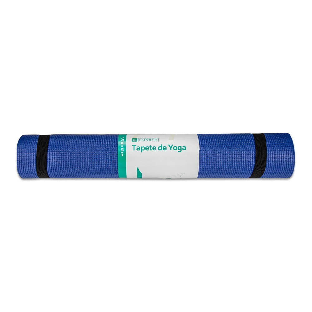 Tapete de Yoga Le em PVC com 1,73x61x0,4cm Azul