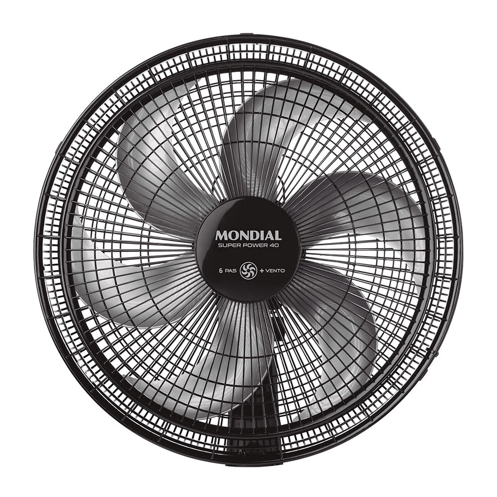 Ventilador de Mesa Mondial 6 Pás Super Power VSP-40-B2 - 40cm 127V