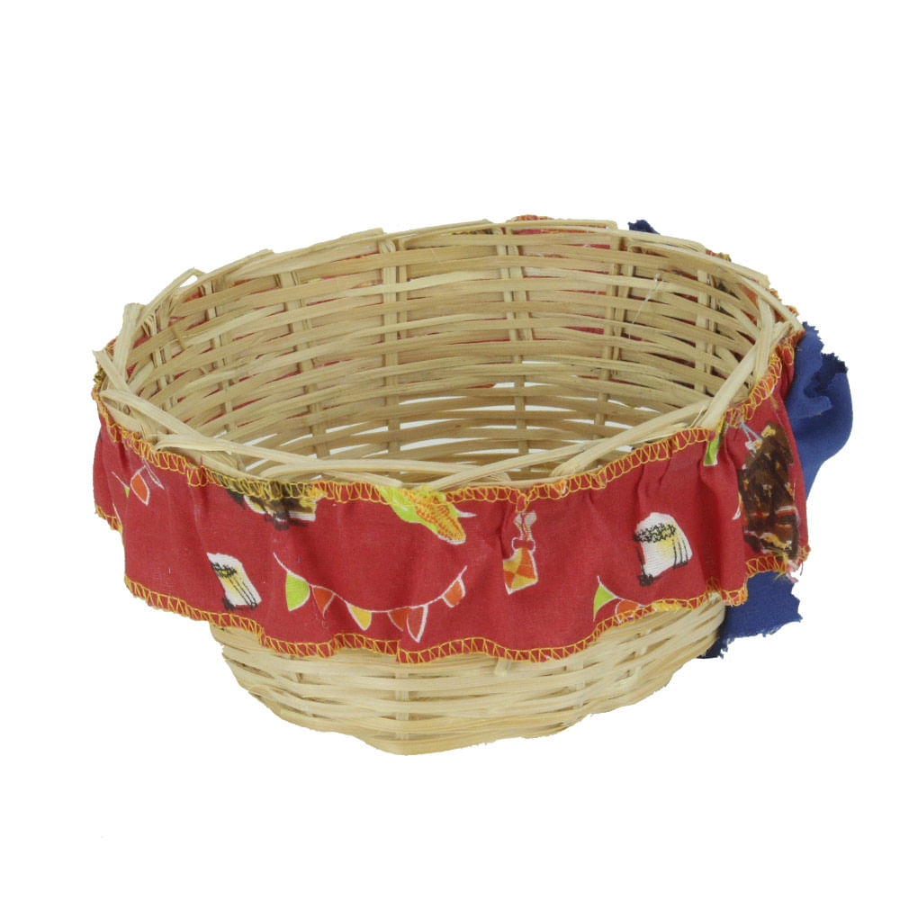 Cesta Junina Decorativa Flor de Brotas