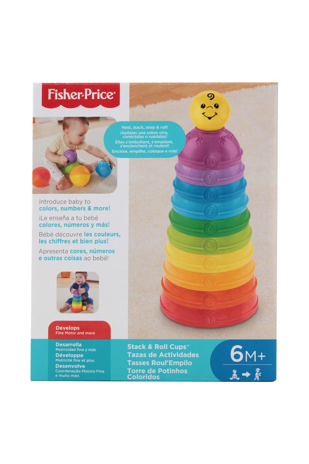 Torre de Potinhos Coloridos Fisher Price