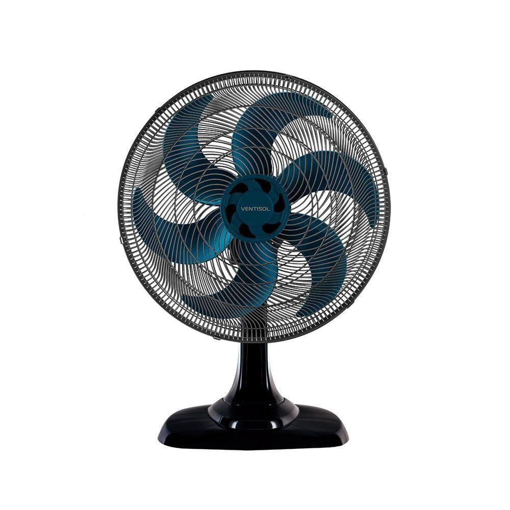 Ventilador Osc Mesa Turbo 6 50cm 6 Pás Preto-azul 110V