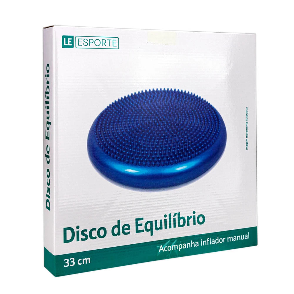 Disco de Equilíbrio Inflável Le para Exercícios 33cm com Bomba para Inflar