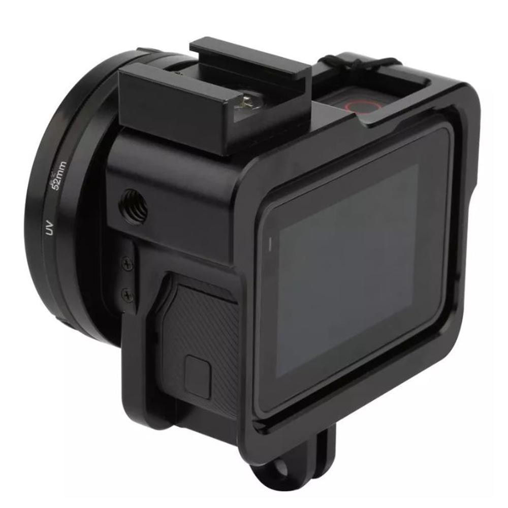 Frame em Alumínio Gopro Hero 5 Black + Lente UV