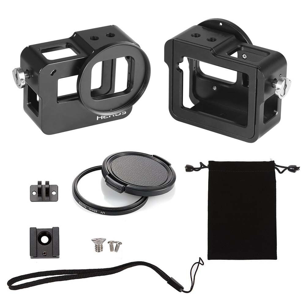 Frame em Alumínio Gopro Hero 5 Black + Lente UV