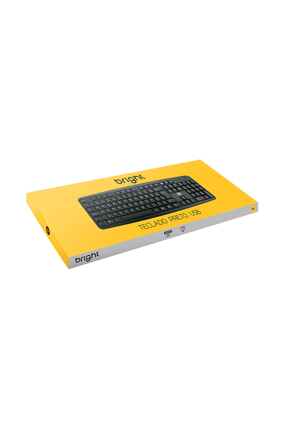 Teclado Bright com Fio USB Preto 014