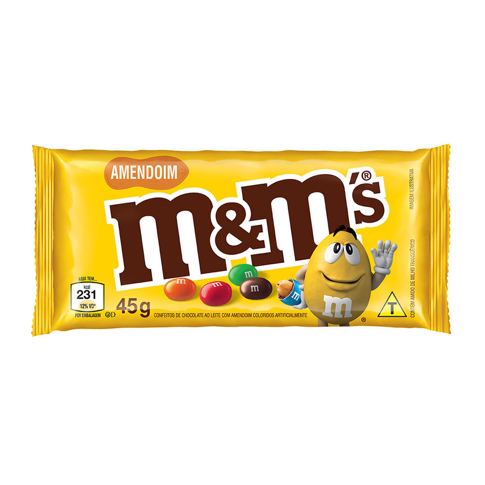 Confeitos M&Ms Amendoim 45g