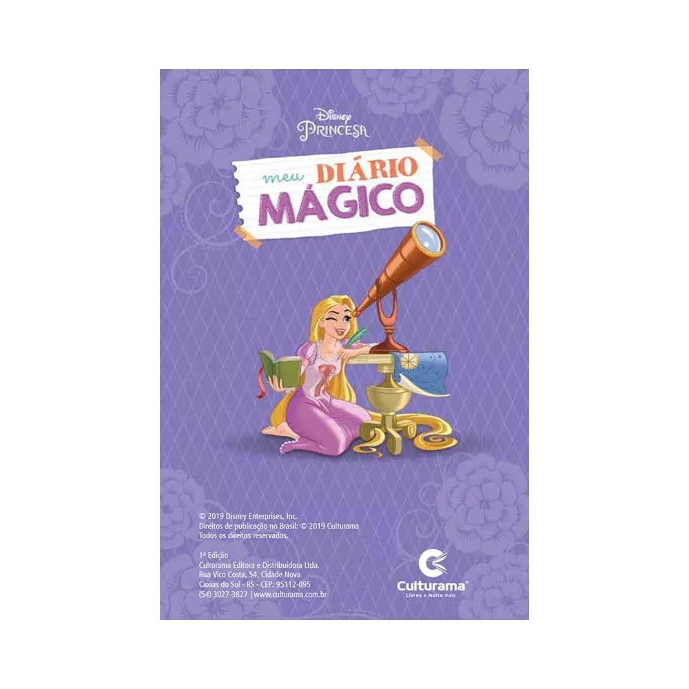 Livro Infantil Culturama Meu Diário Mágico Princesas com Caneta