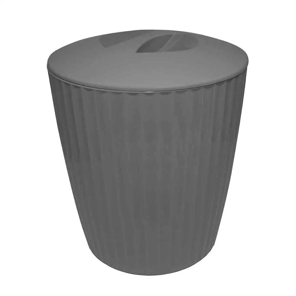 Lixeira Martiplast Groove 5L Cinza