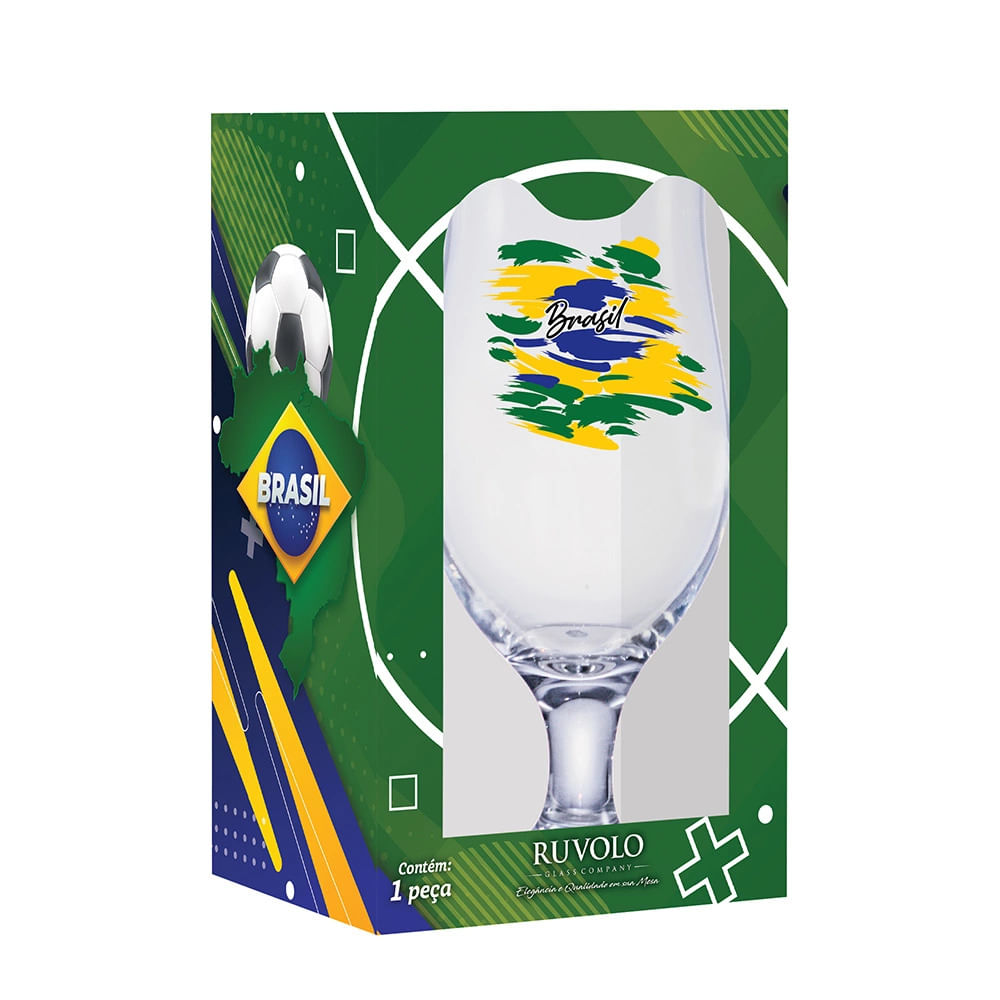 Taça para Cerveja Ruvolo Royal Beer Brasil 330ml