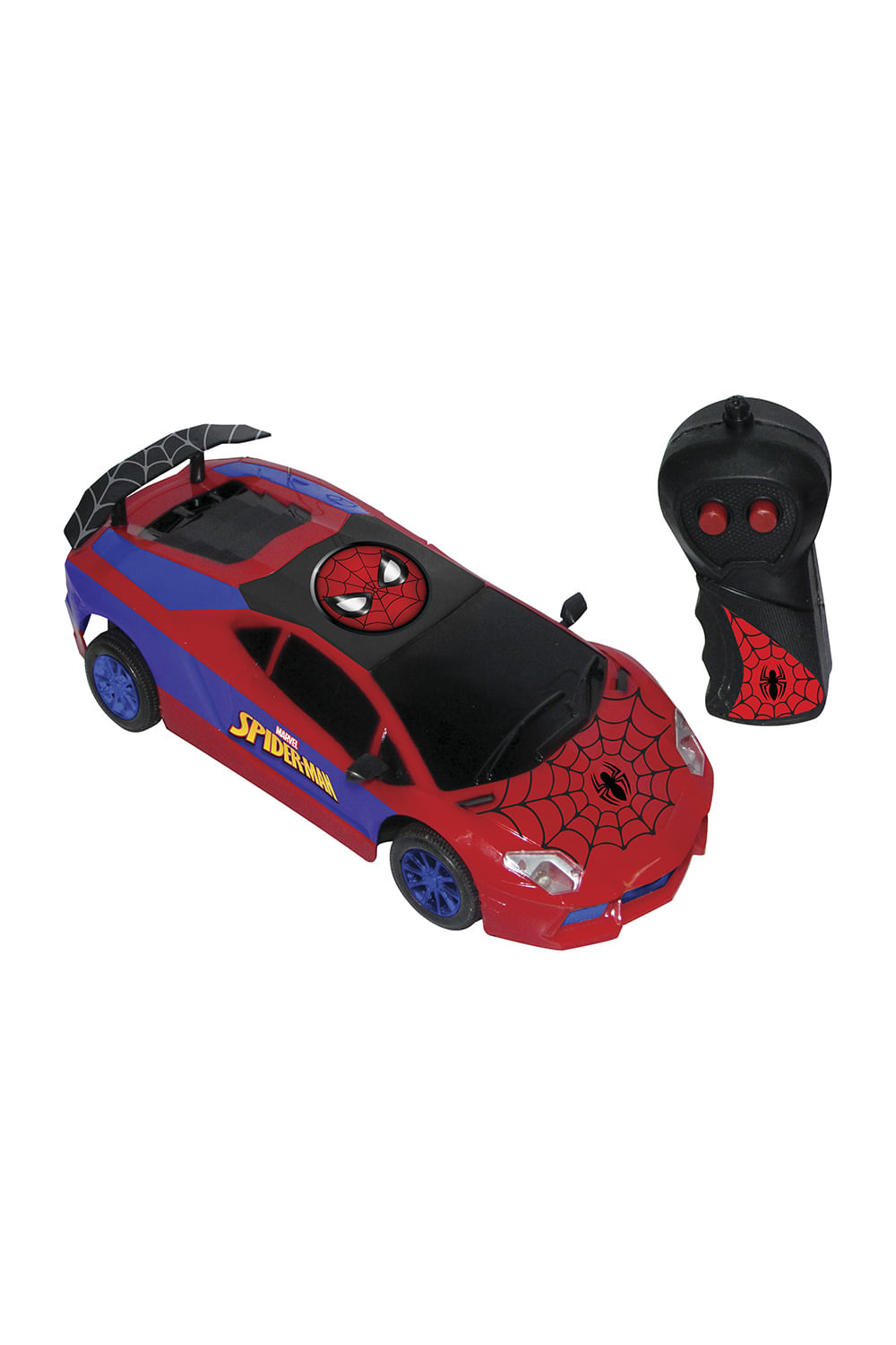 Carro Controle Remorto Candide Spider Man com 3 Funções