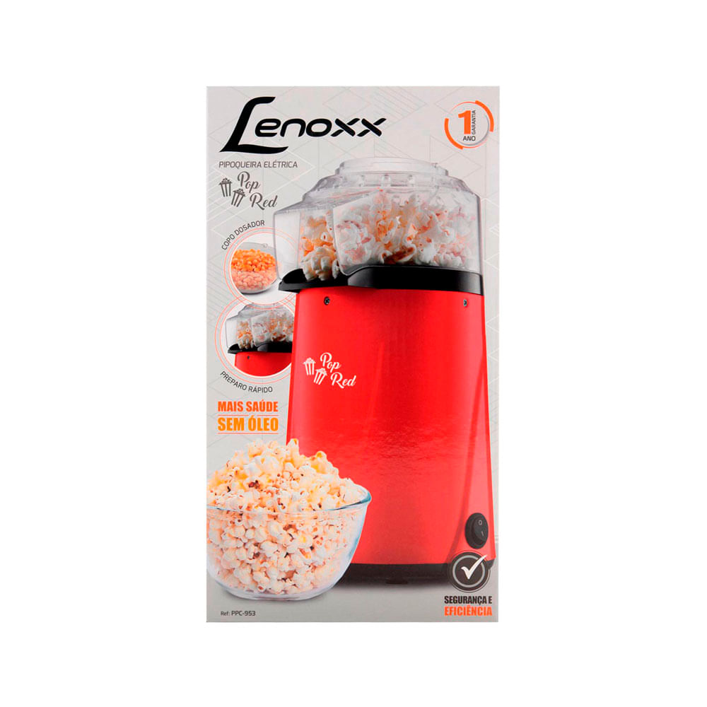 Pipoqueira Lenoxx Pop Red PPC 953 Vermelha - 127V