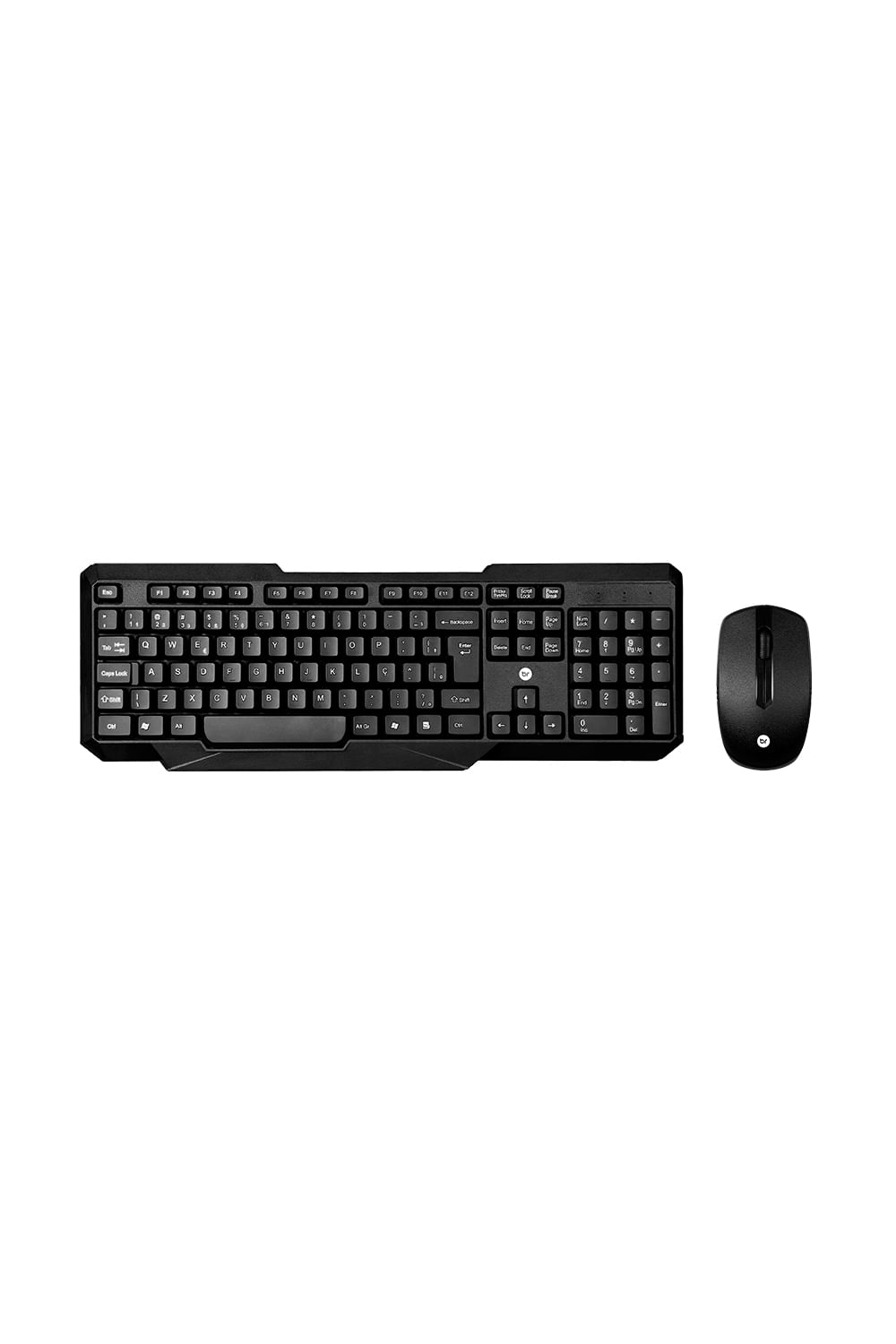 Kit Teclado e Mouse Bright 0055 Sem Fio Slim Preto