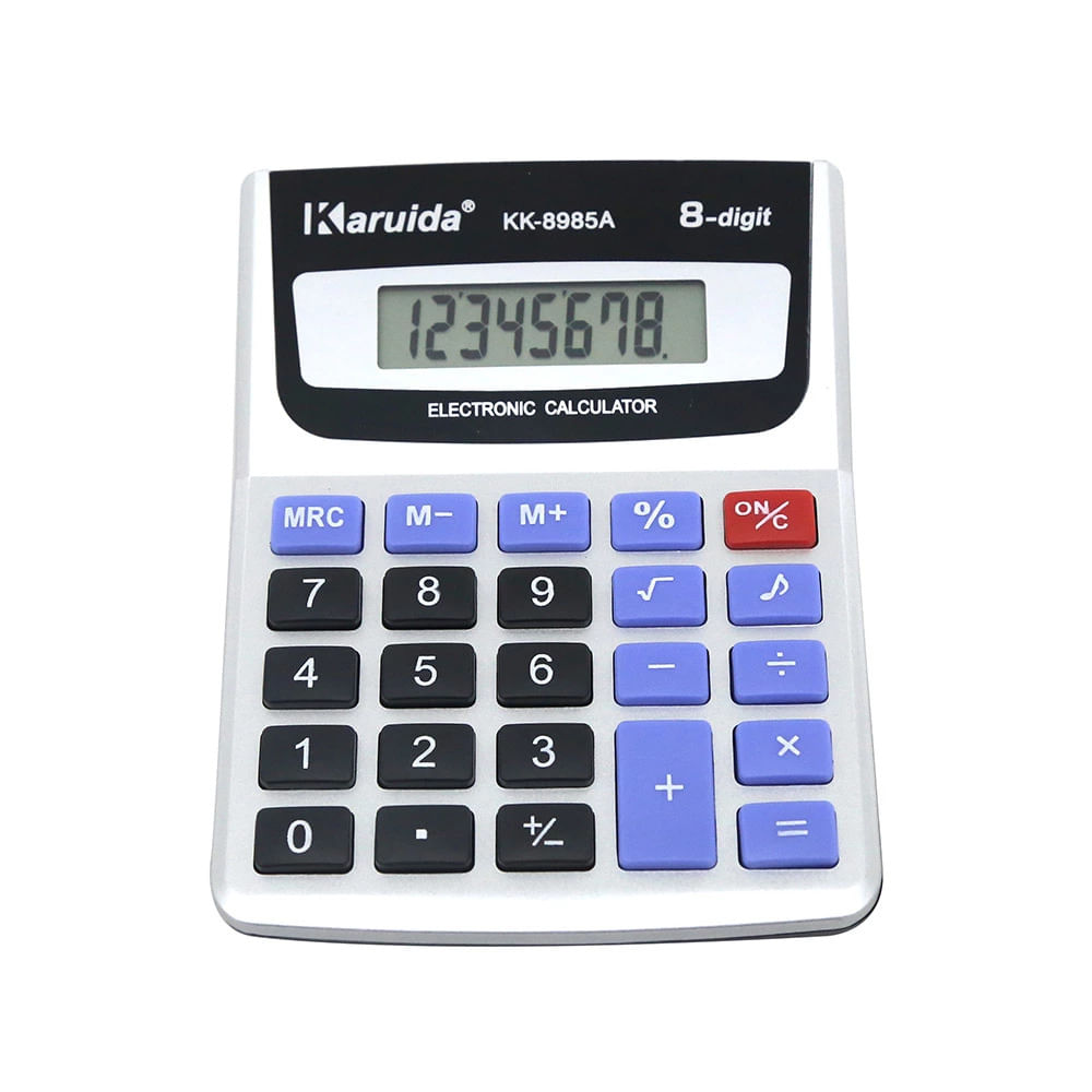 Calculadora de Mesa Le Visor com 08 Dígitos Cinza Modelo