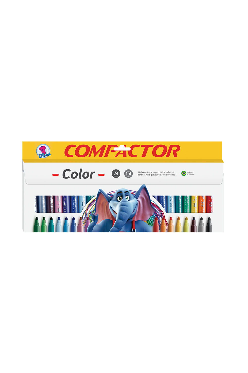 Hidrocor Compactor Color Gig com 24 Cores