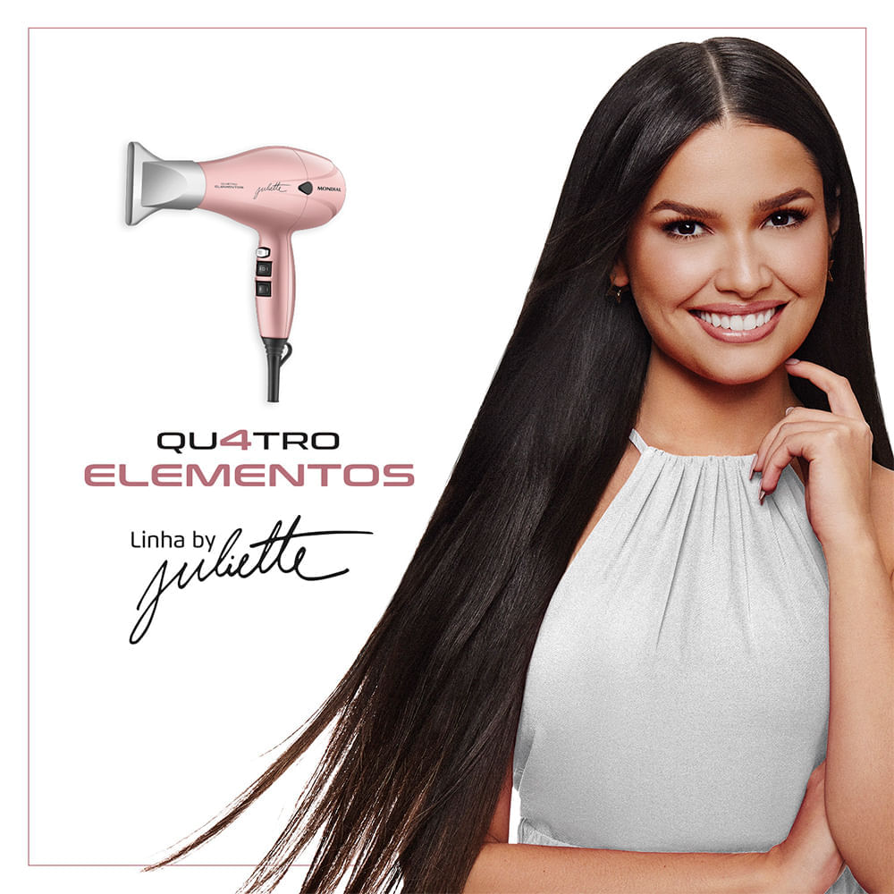 Secador de Cabelo By Juliette Mondial Golden Rose 2000W - SCP-JU-01 110