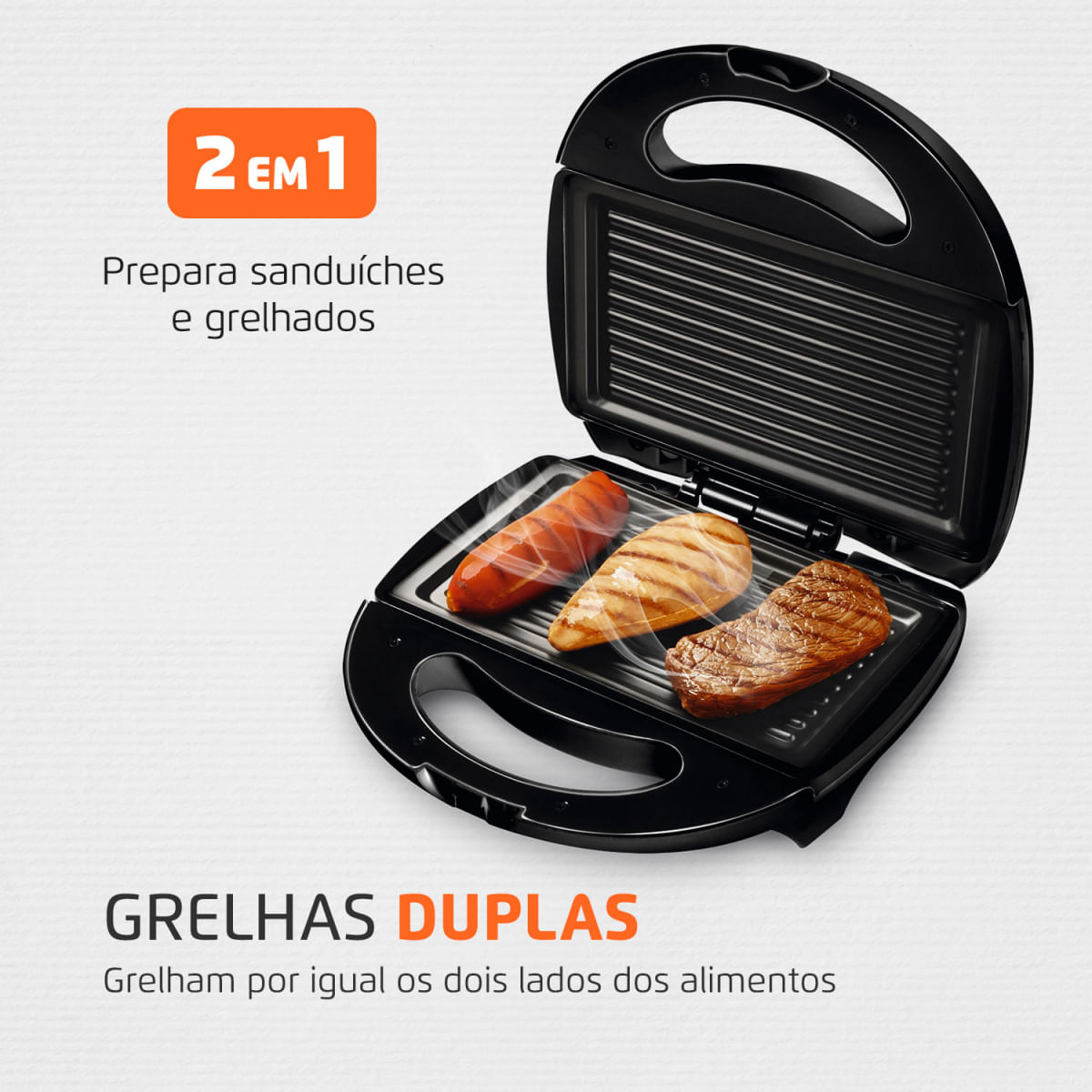 Sanduicheira Mondial Fast Grill e Sandwich S-12 110