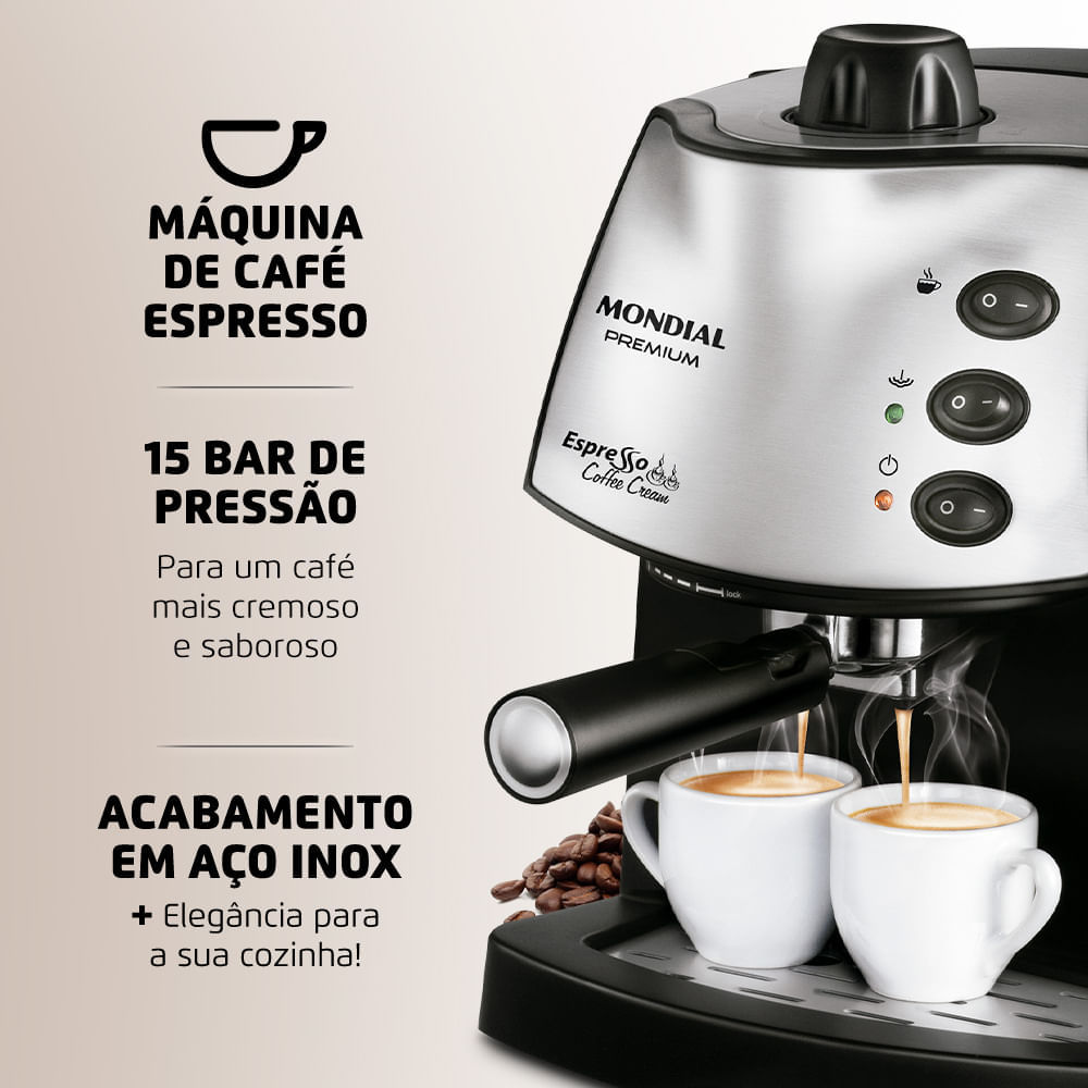 Máquina de Café Expresso Mondial C-08 110