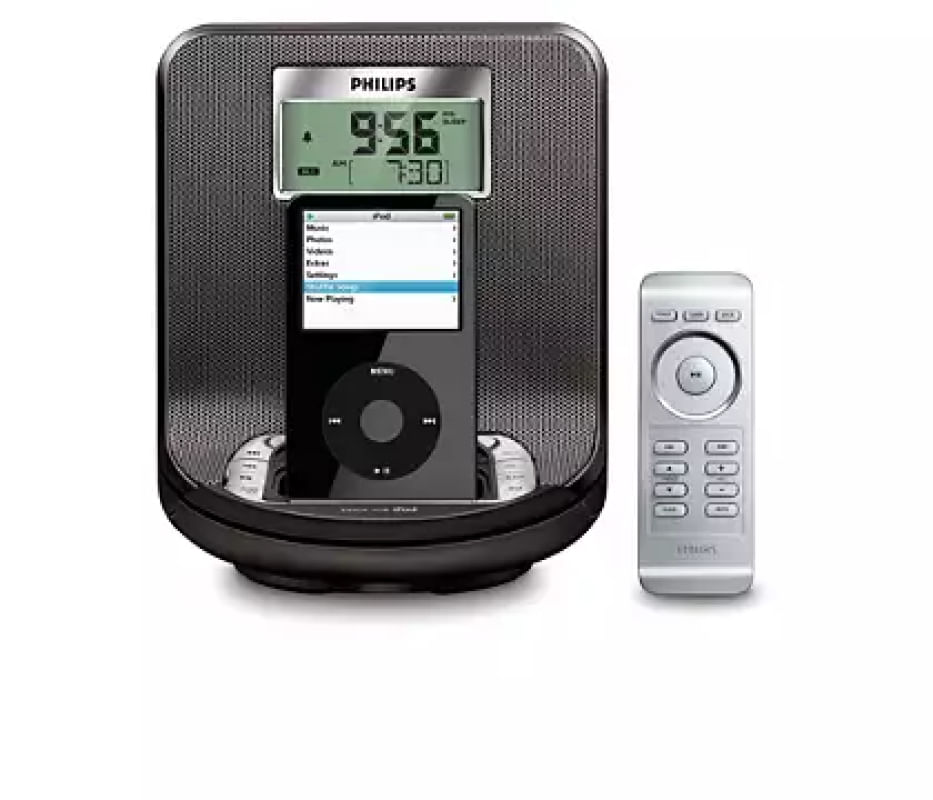 DOCKING STATION PHILIPS BLACK ALARM/CLOCK AJ301DB/12