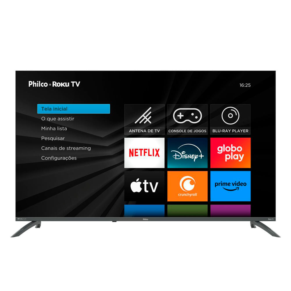 Smart TV 50” Philco PTV50VA4REGB Roku TV LED Dolby Audio