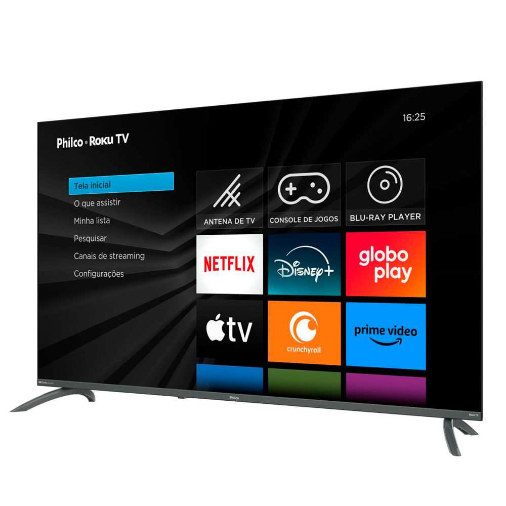 Smart TV 50” Philco PTV50VA4REGB Roku TV LED Dolby Audio